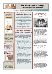 Meaning of Marriage Newsletter Issue 5 19 April 2015