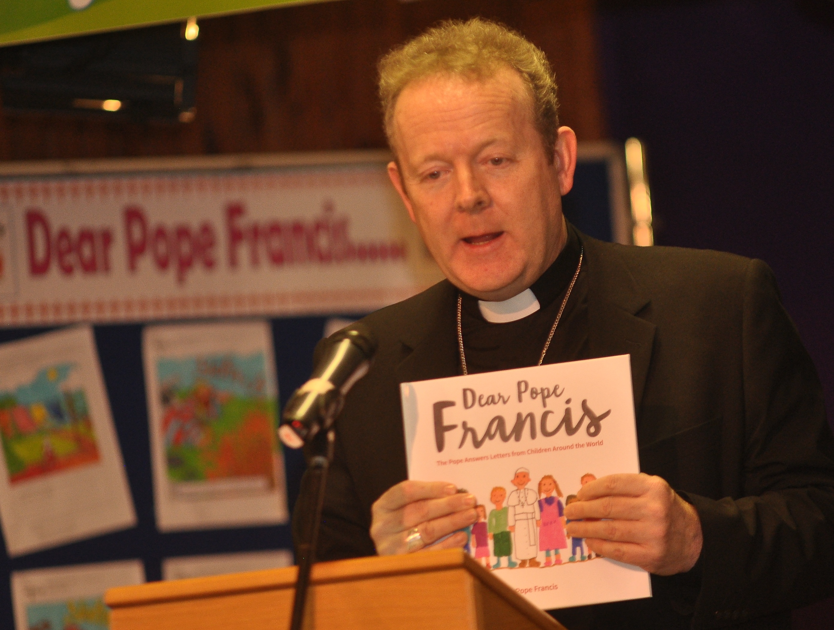Archbishop Eamon Martin launches ‘Dear Pope Francis’ in Saint Patrick’s Primary School, Armagh