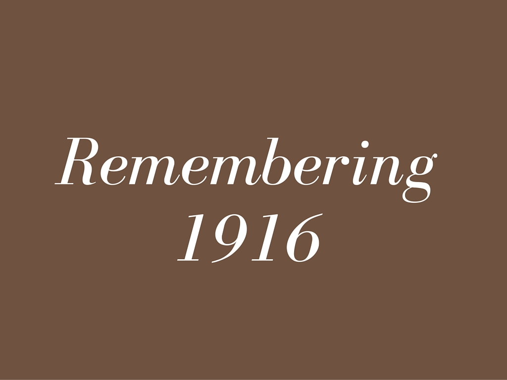 Remembering 1916 in the context of faith